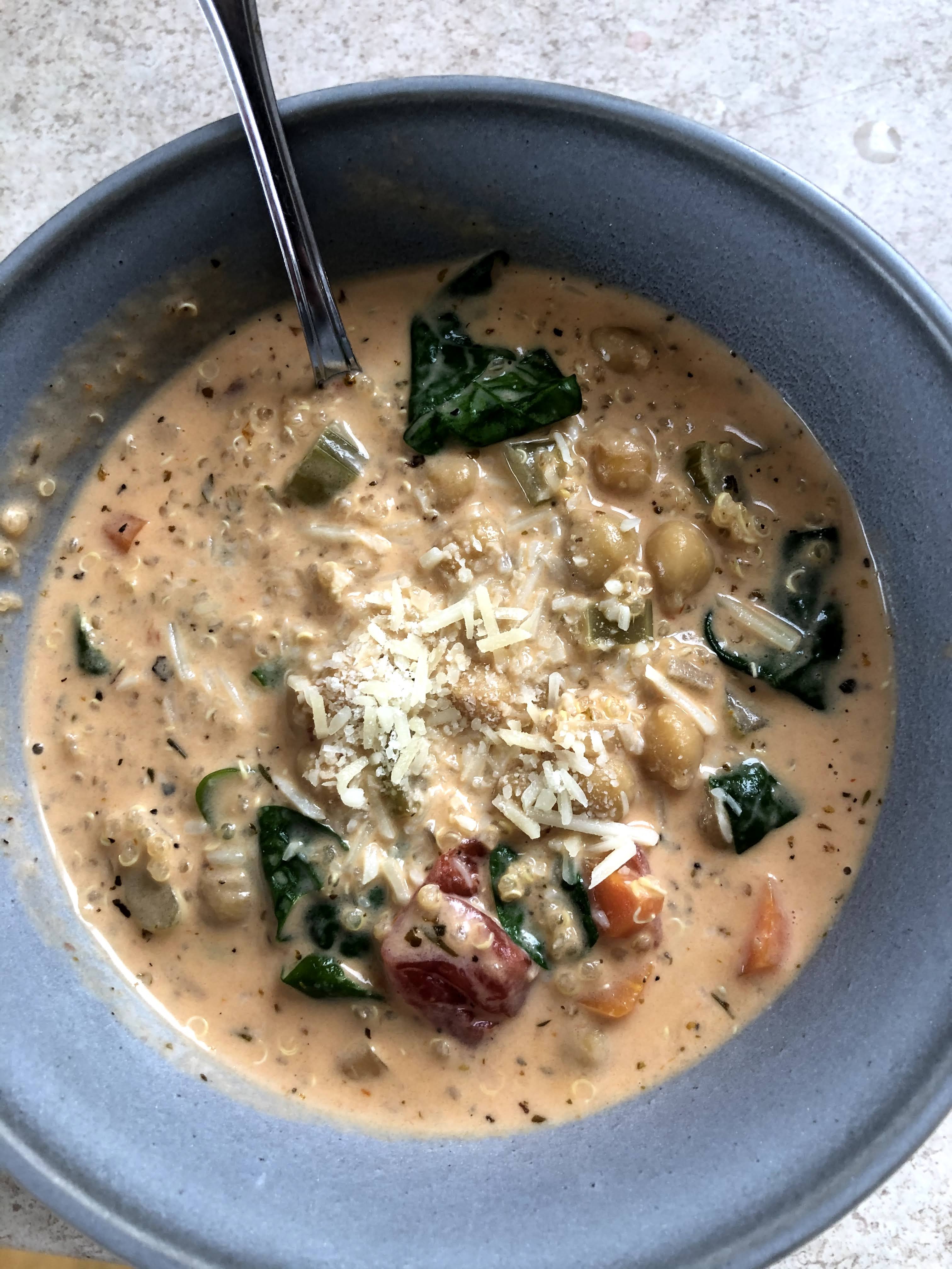 Cream Italian Quinoa Soup